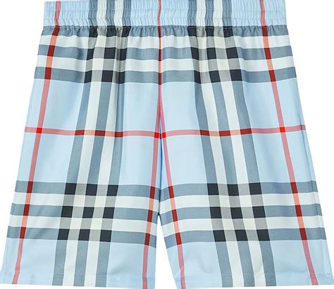 light blue burberry shorts|burberry carbon blue shorts.